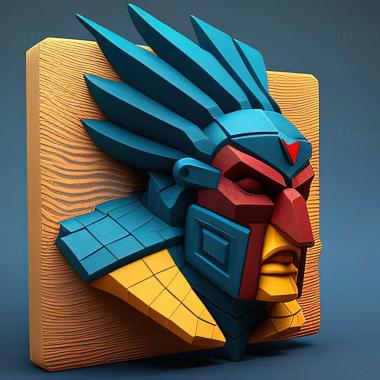 3D model Guacamelee 2 game (STL)